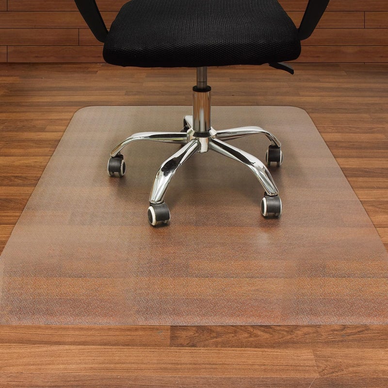 AiBOB Office Chair Mat for Hardwood Floor, 45 X 53 inches, Hard Floor Chair Mats Under Computer Desk, Easy Glide for Rolling Chairs, No Curling - Image 1